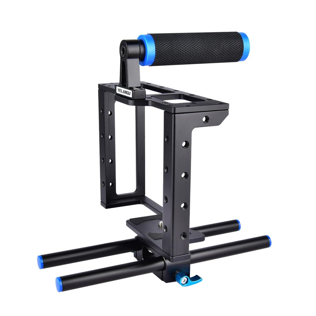 Protective Dslr Camera Cage With Stabilizer And Top Handle - Black 3
