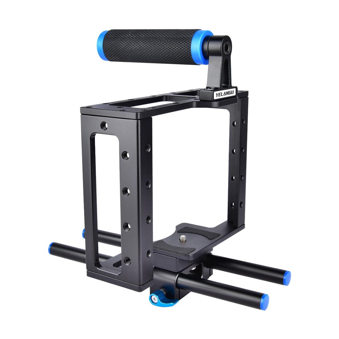 Protective Dslr Camera Cage With Stabilizer And Top Handle - Black 5