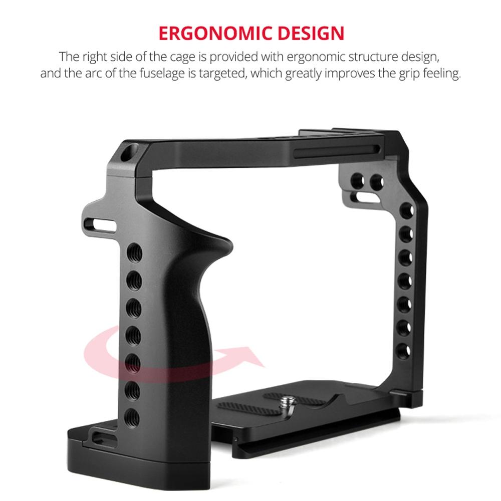 Video Camera Cage Stabilizer With Handle for Canon R5 / R6 3