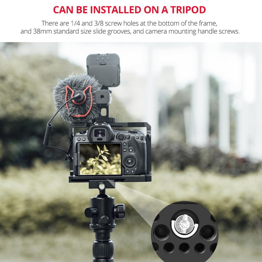 Video Camera Cage Stabilizer With Handle for Canon R5 / R6 5