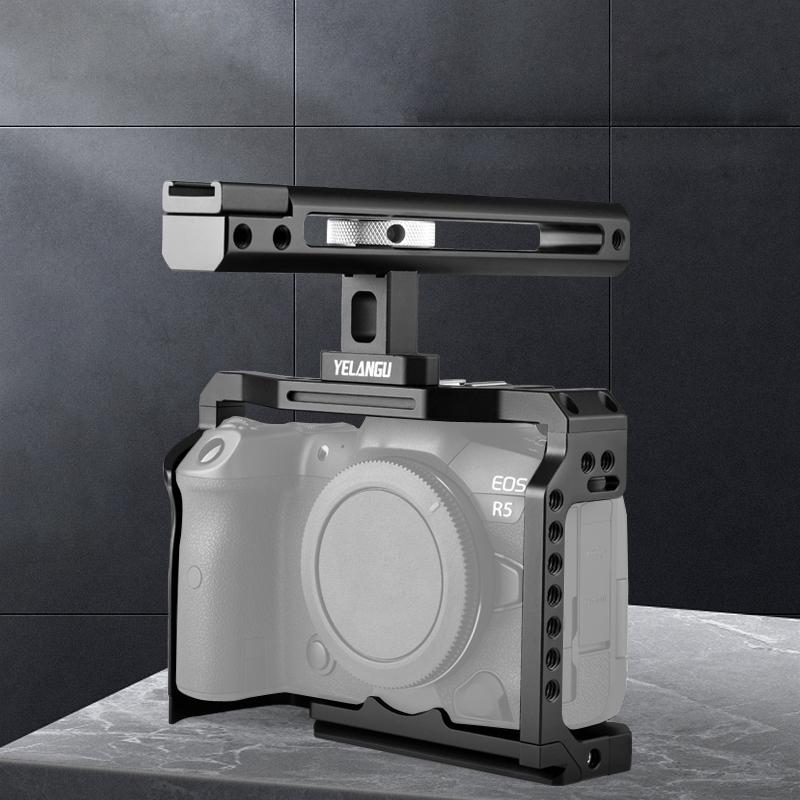 Video Camera Cage Stabilizer With Handle for Canon R5 / R6 6
