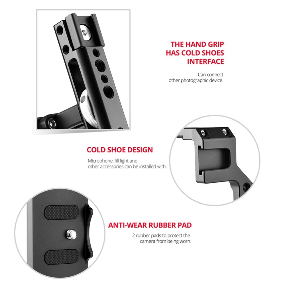 Video Camera Cage Stabilizer With Handle for Canon R5 / R6 7
