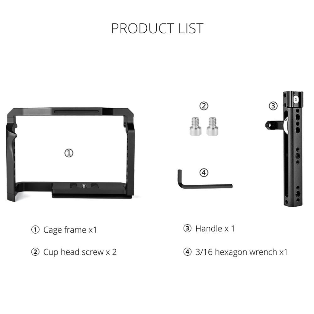 Video Camera Cage Stabilizer With Handle for Canon R5 / R6 9