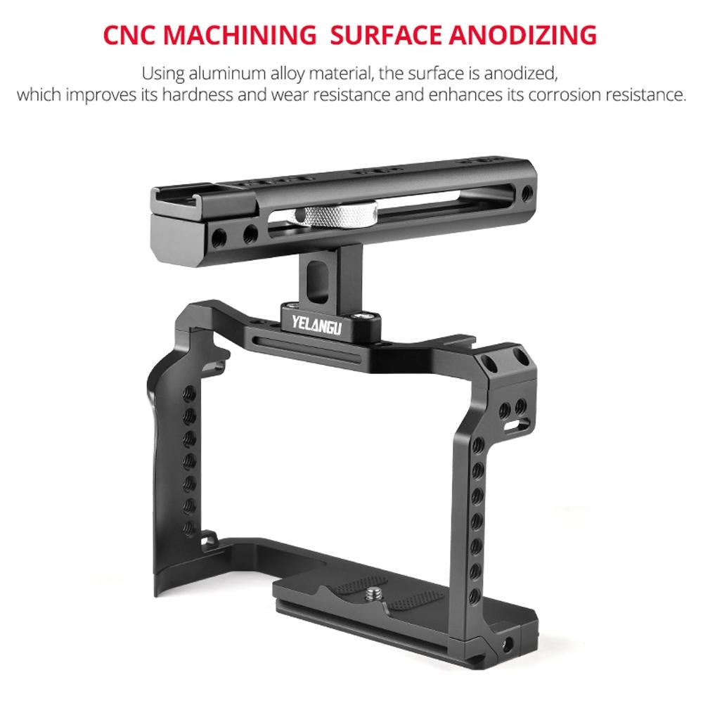 Video Camera Cage Stabilizer With Handle for Canon R5 / R6 14