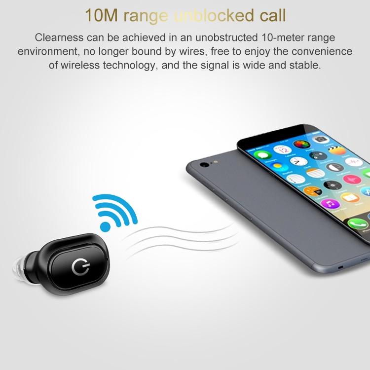 Wireless Bluetooth 5.0 Single In-ear Earphone - Black 5