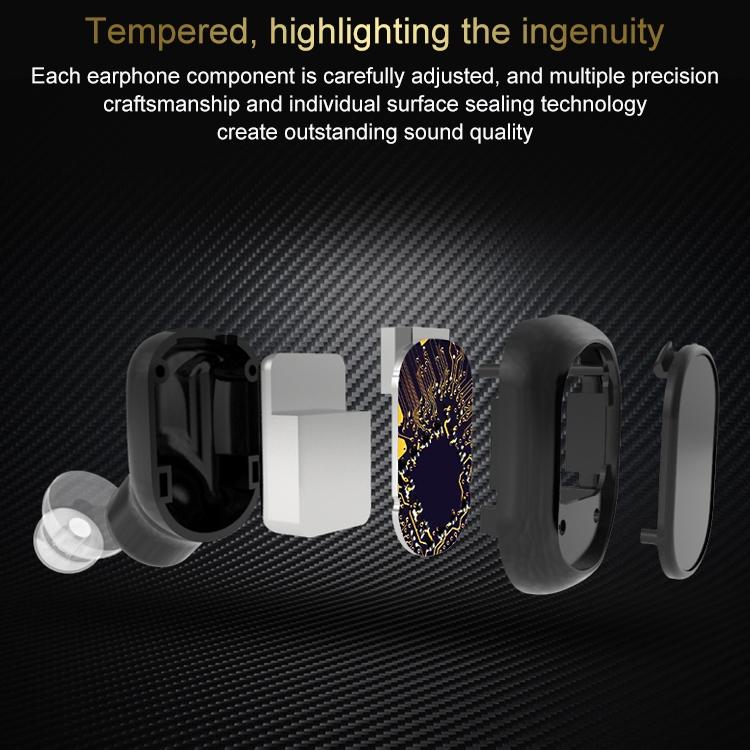 Wireless Bluetooth 5.0 Single In-ear Earphone - Black 7