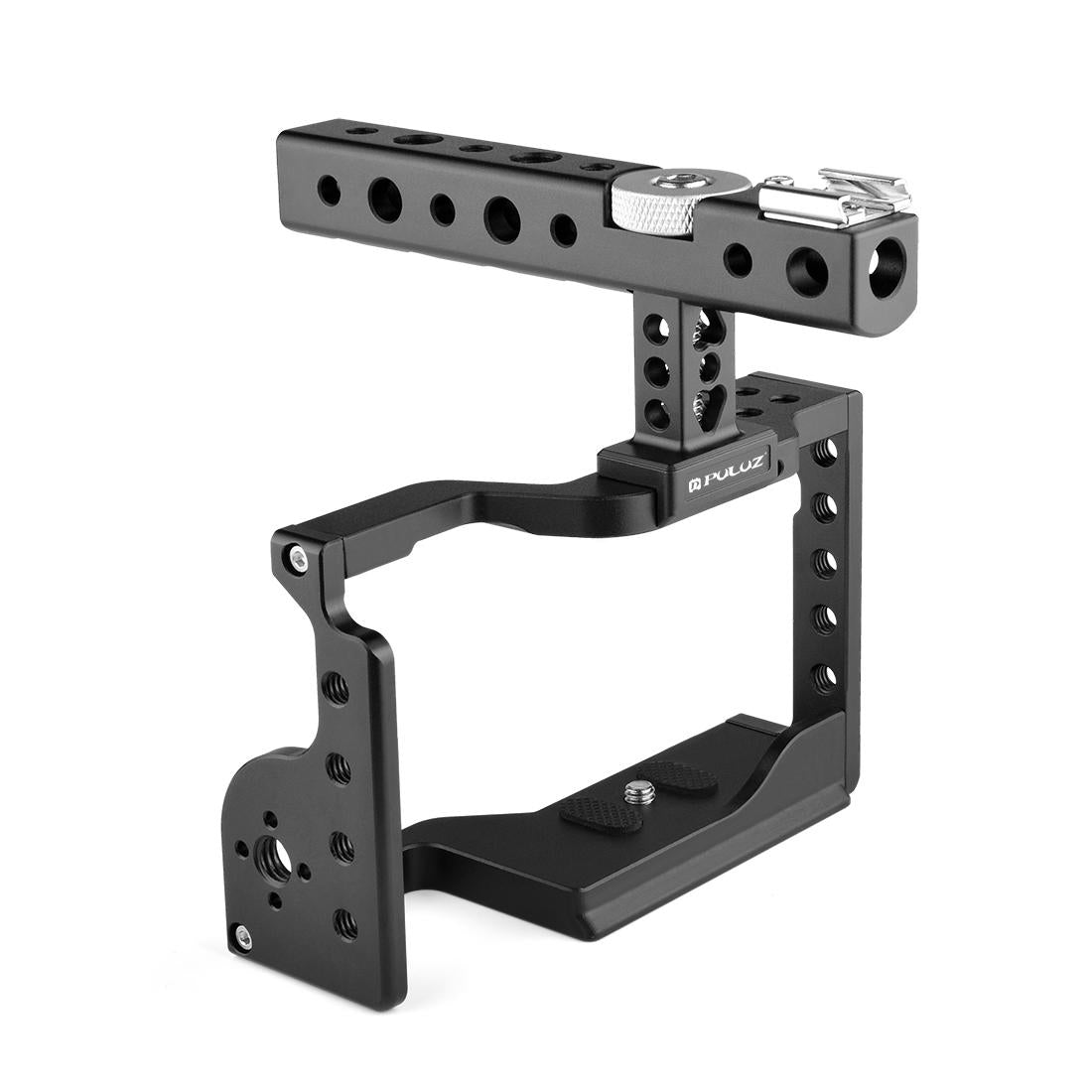 Video Camera Cage Stabilizer With Handle - Black for Sony A6600 3