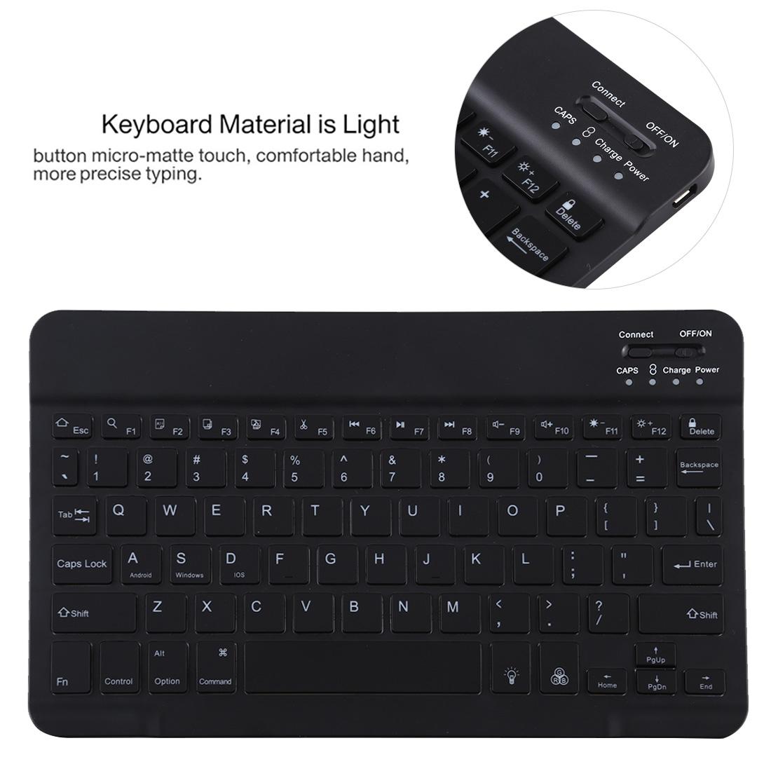 Bluetooth Tablet Case For Ipad Pro 11 With Detachable Microfiber Leather Backlight Pen Slot & Holder - Black 5