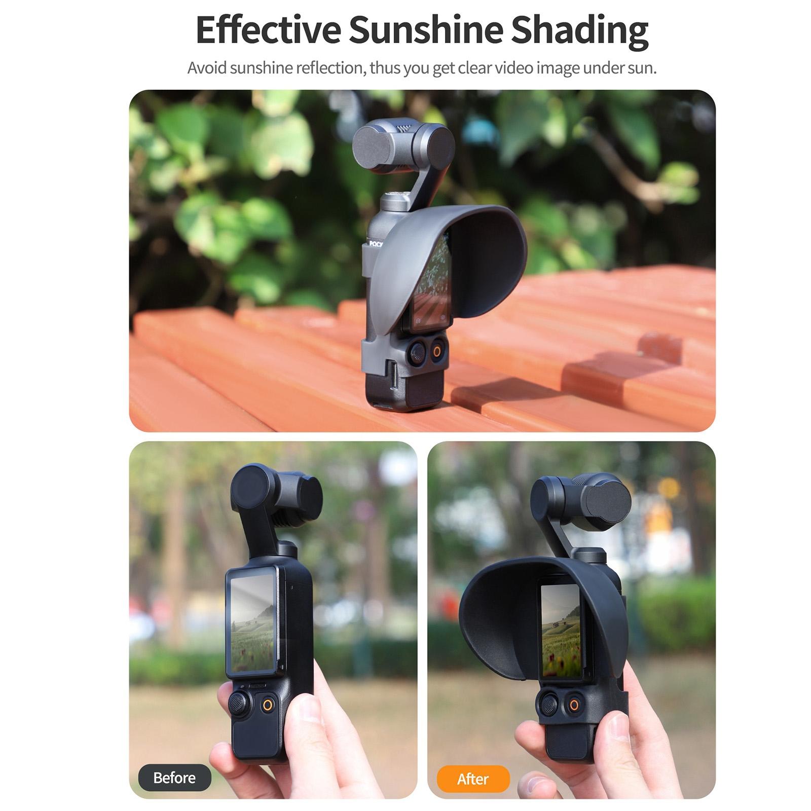 Protective Sunshade Hood for Dji Pocket 3 Screen 4