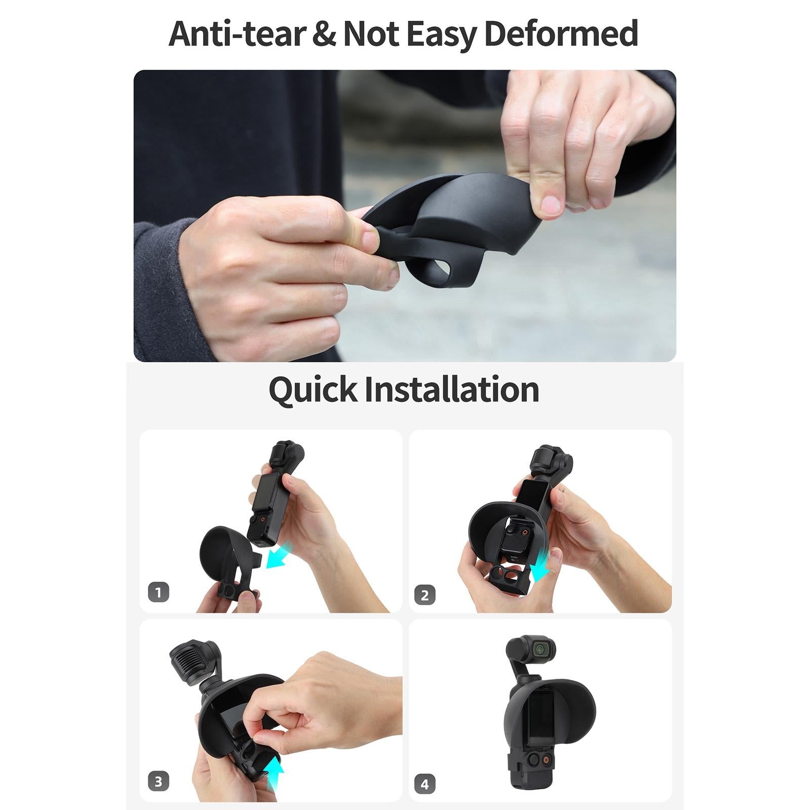 Protective Sunshade Hood for Dji Pocket 3 Screen 8
