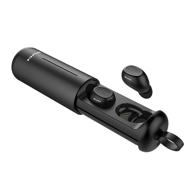 Wireless Sports Headset with Portable Charging Case - T55 Tws Bluetooth V5.0 Black 3
