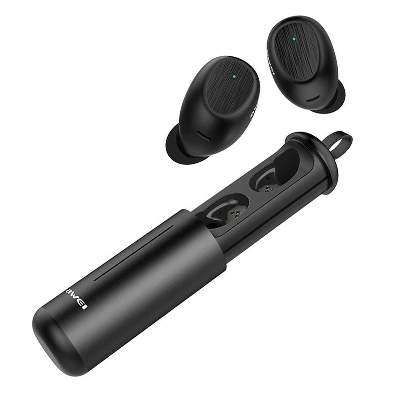 Wireless Sports Headset with Portable Charging Case - T55 Tws Bluetooth V5.0 Black 4