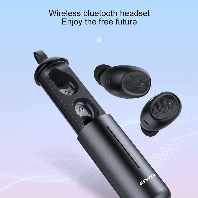 Wireless Sports Headset with Portable Charging Case - T55 Tws Bluetooth V5.0 Black 7