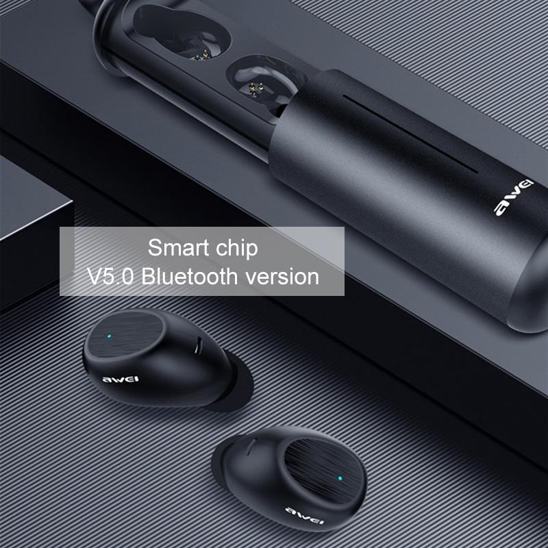 Wireless Sports Headset with Portable Charging Case - T55 Tws Bluetooth V5.0 Black 9