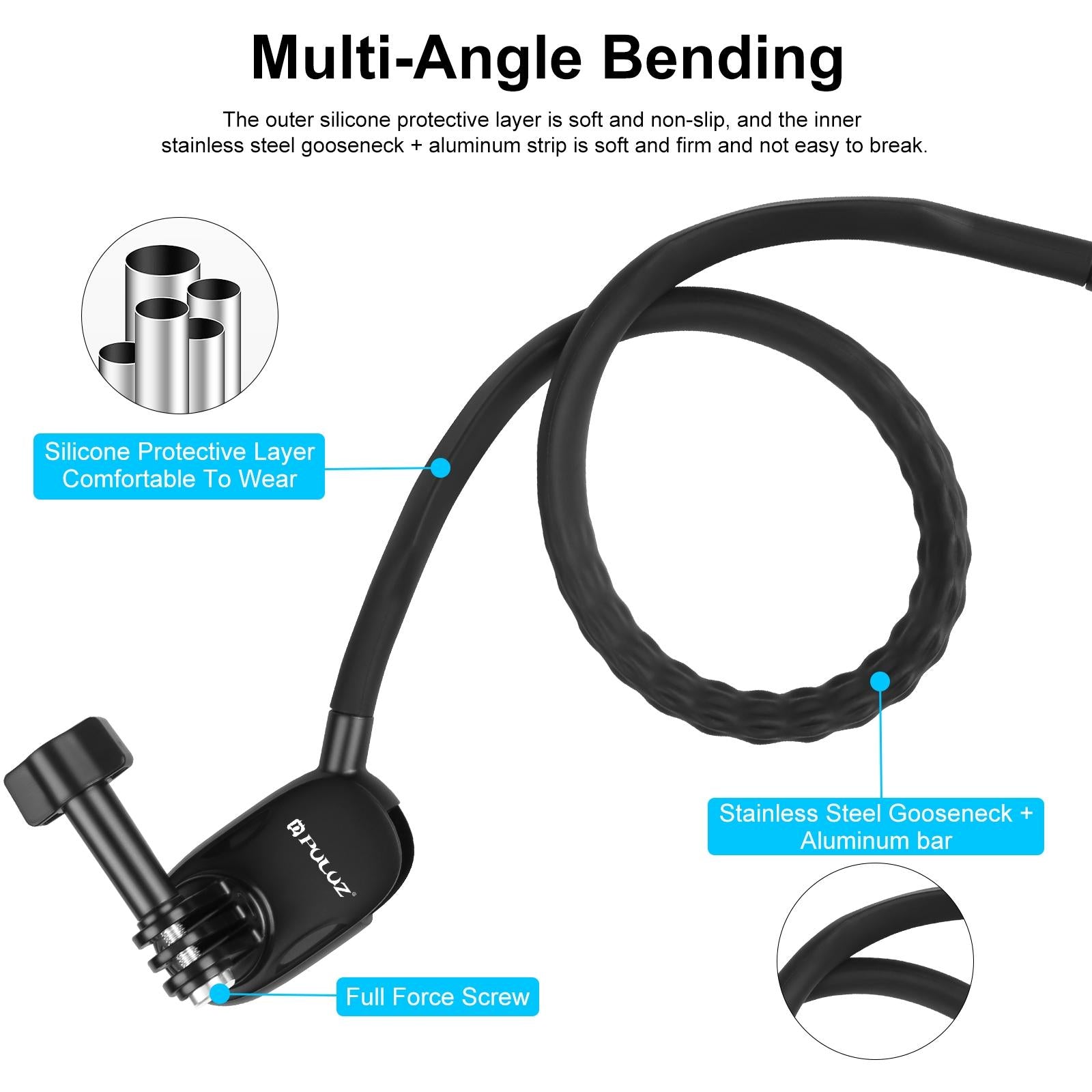 Flexible Neck Mount for Gopro Cameras 4
