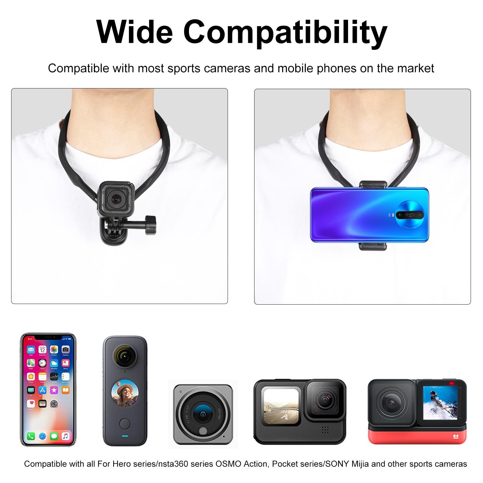 Flexible Neck Mount for Gopro Cameras 7