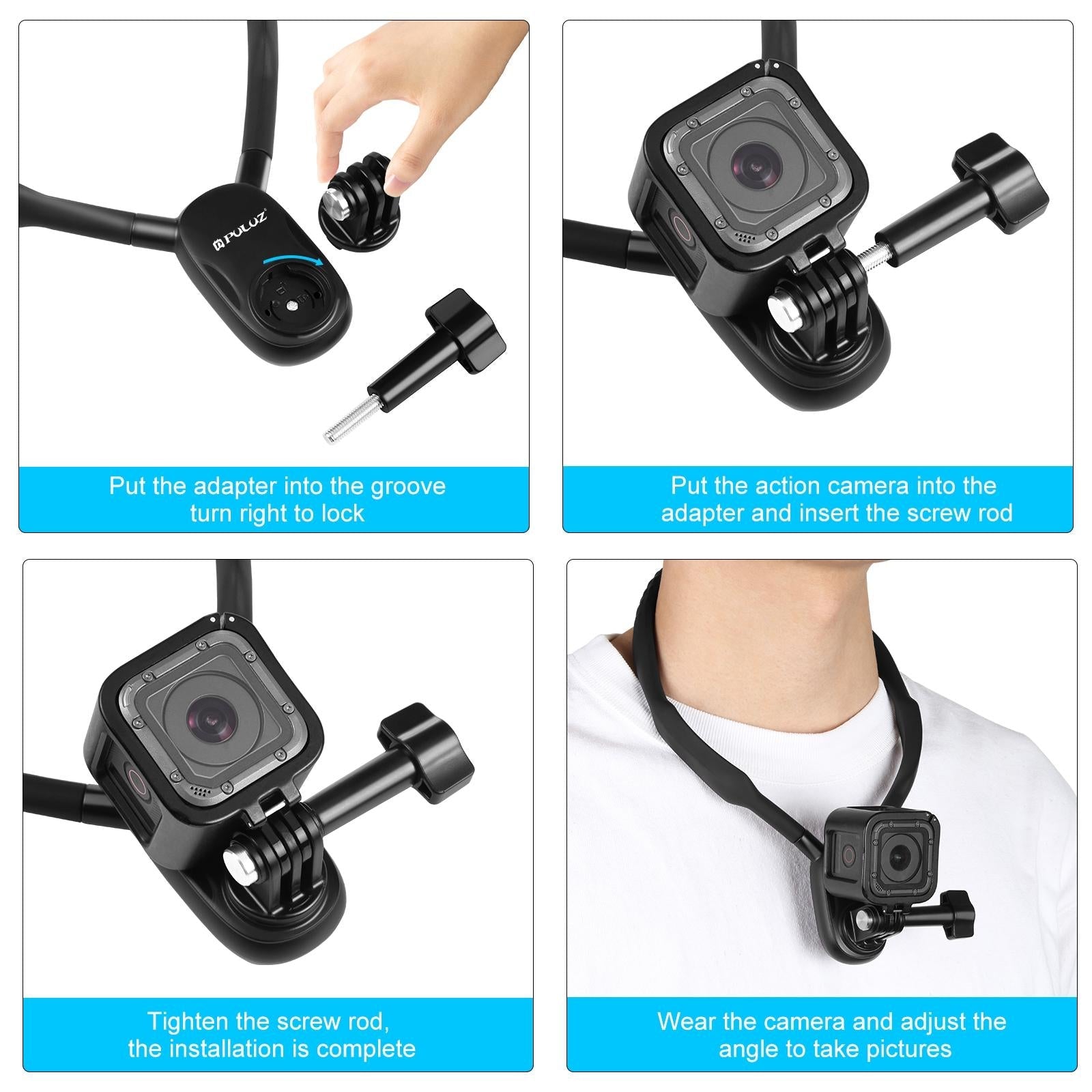 Flexible Neck Mount for Gopro Cameras 8