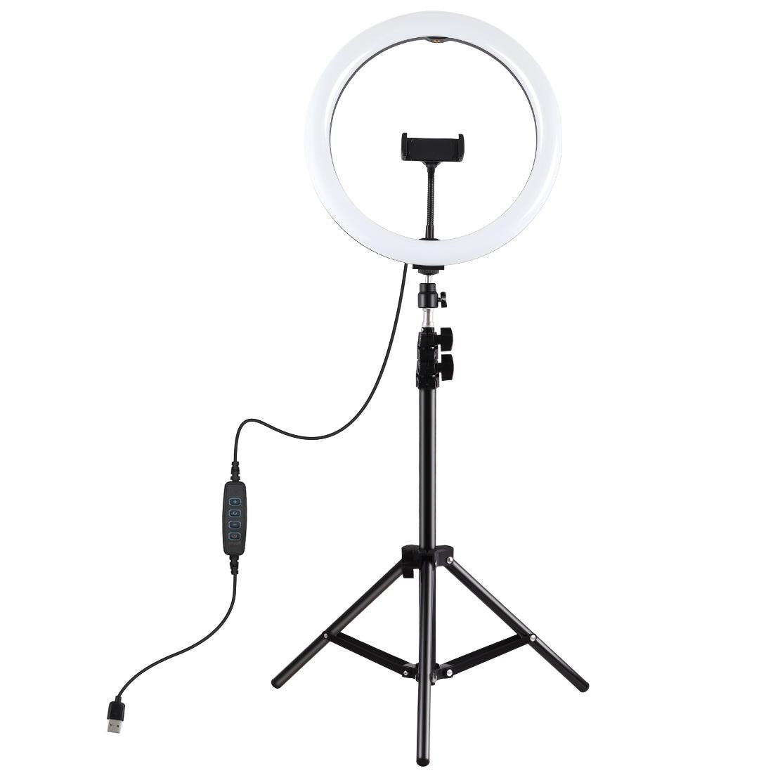 11.8 Led Ring Light with Tripod and Phone Clamp - 3 Modes Dual Colour Temperature Dimmable - Perfect for Vlogging and Live Streaming 3