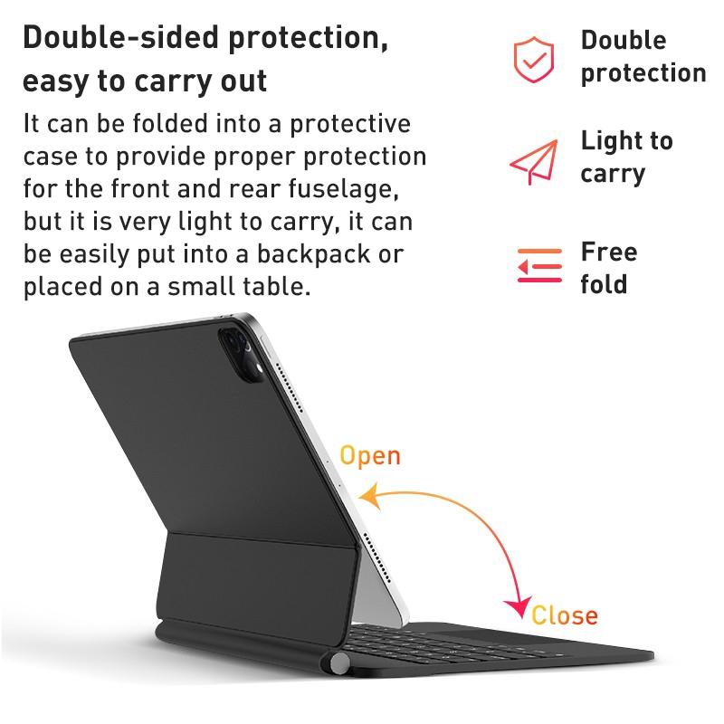 2022 T89 Magic Bluetooth Keyboard Leather Case For Ipad 10.9 Gen 10 - Black 4