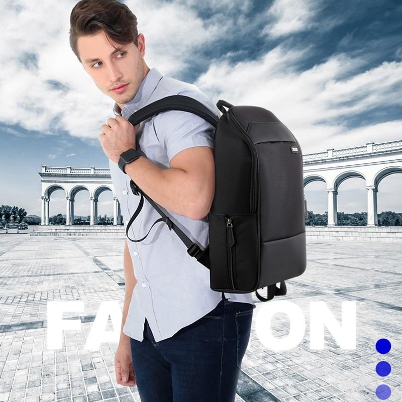 Waterproof Anti-Theft Usb Shoulder Bag - Large Capacity - Black 8