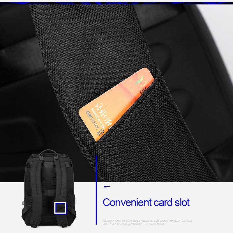 Waterproof Anti-Theft Usb Shoulder Bag - Large Capacity - Black 14