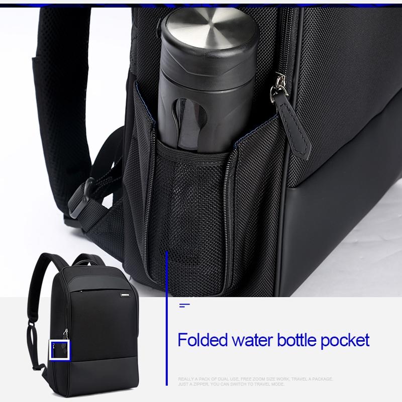 Waterproof Anti-Theft Usb Shoulder Bag - Large Capacity - Black 15