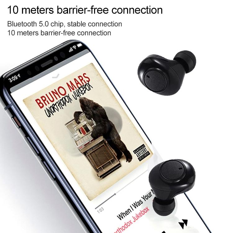 Wireless Touch Bluetooth Headset with Magnetic Charging - Automatic Pairing - Black 7