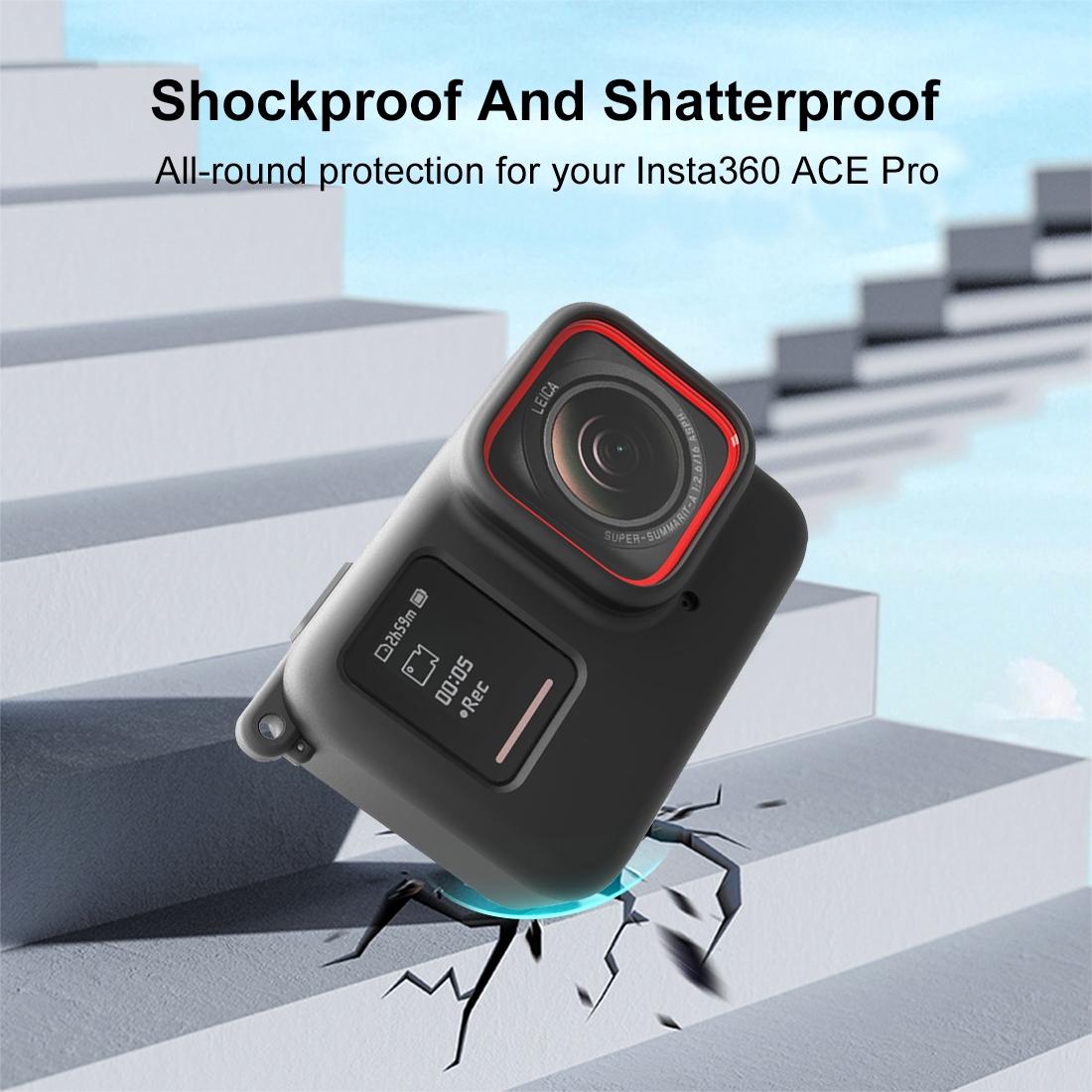 Silicone Protective Case with Lens Cap for Insta360 Ace Pro 8