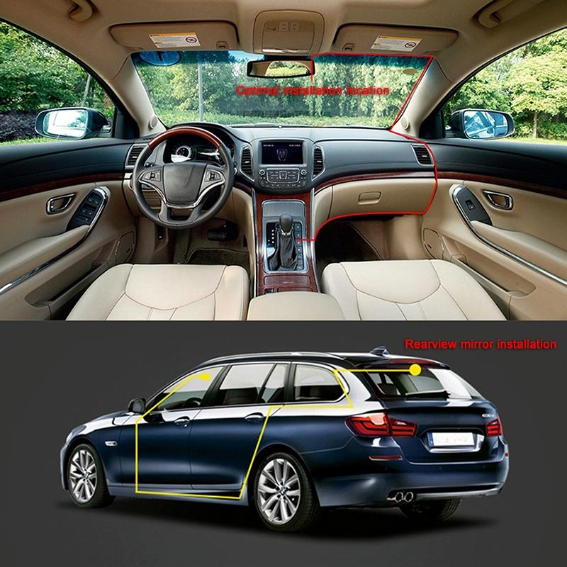 2.7 Lcd Car Dvr Camera with 170 Degree Wide Angle 2304 x 1296p Hd Screen 9