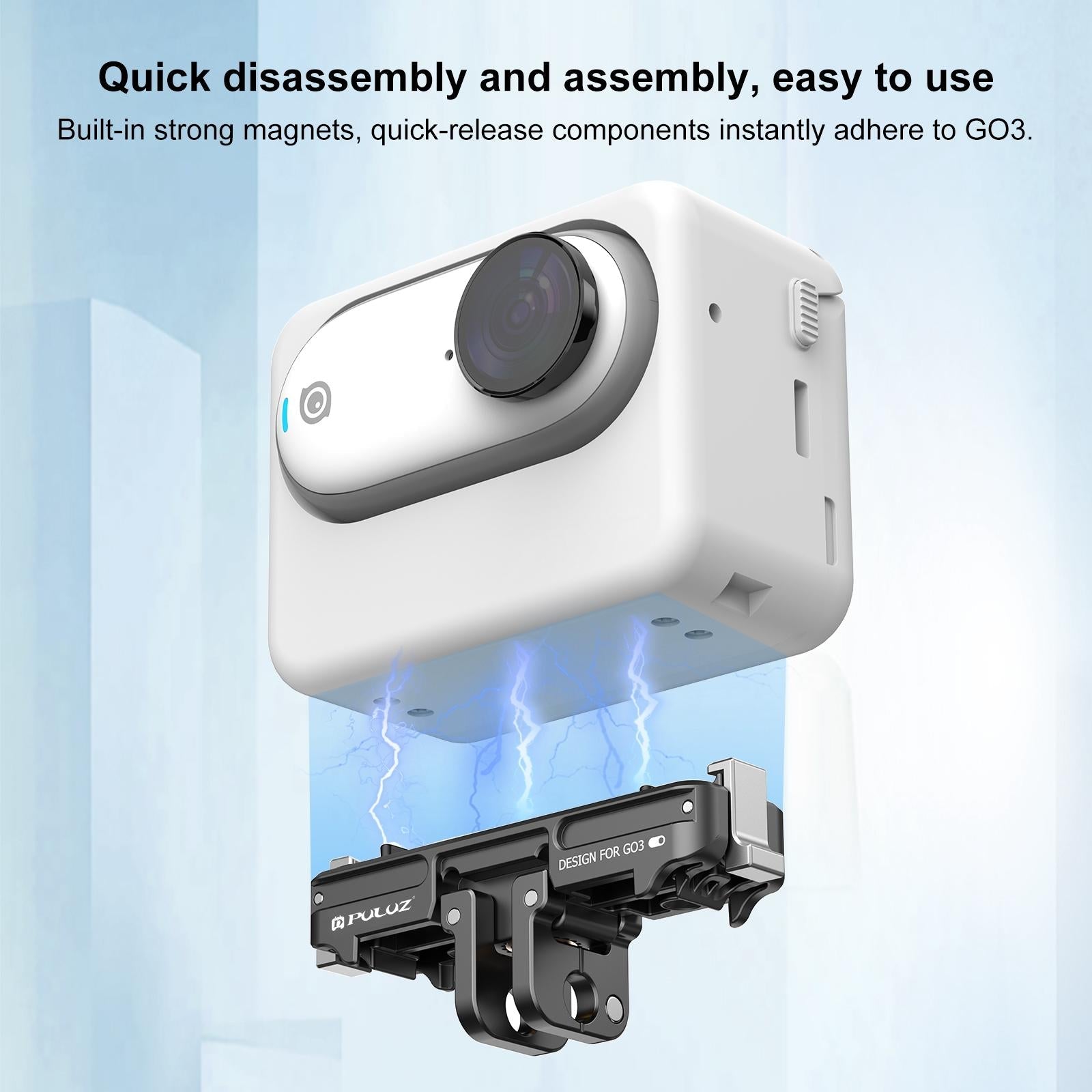 Quick Release Magnetic Base Mount for Insta360 Go3 7