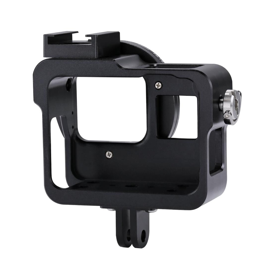 Aluminum Protective Cage with Uv Lens for Gopro Hero 2018 / 7 / 6 / 5 - 52mm - Black 5