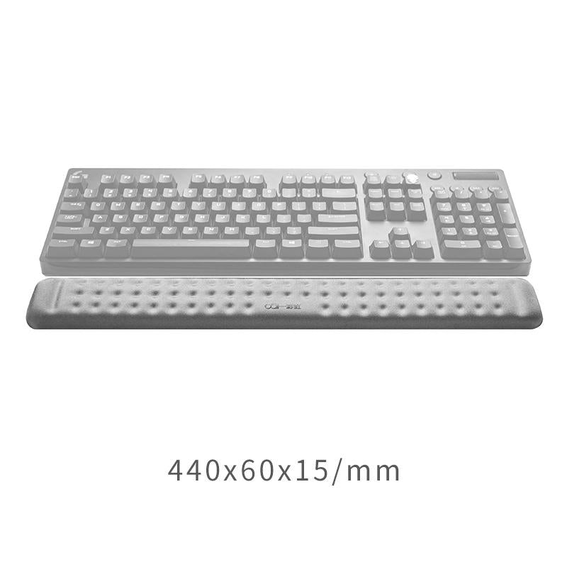 Memory Foam Keyboard Wrist Rest & Mouse Pad - Black 9