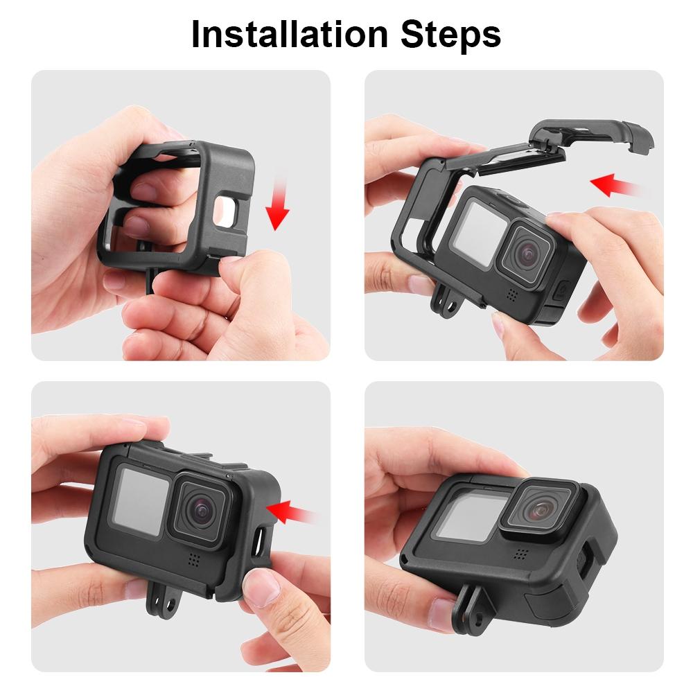 Expandable Cage with Side Cover for Gopro Hero 9-12 9