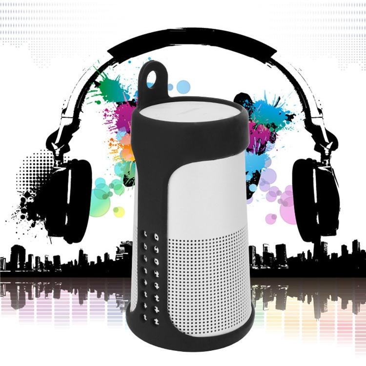Shockproof Silicone Case for Bose Soundlink Revolve Speaker - Black 5