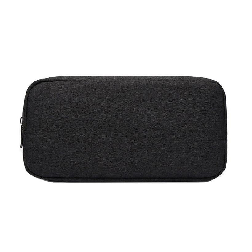 Versatile Headphone Charger & Data Cable Storage Bag - 23 x 11.5 x 5.5cm - Black