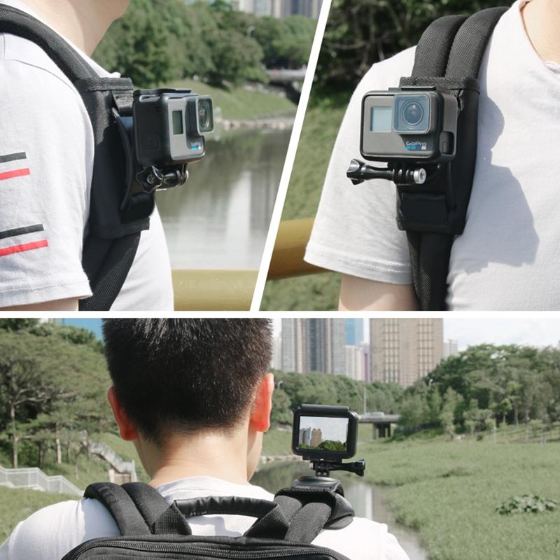 360 Degree Rotating Quick Release Backpack Strap Mount for Gopro Hero12 11