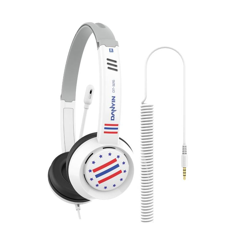 Kids' Headset With Mic 1.8M Cable Star Flag - Black 13