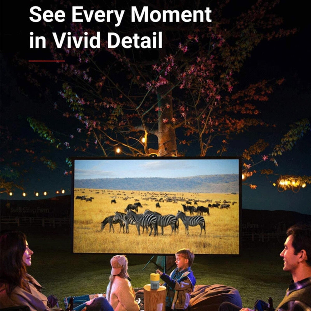 3000 Lumens Wifi Mini Projector With Screen Mirroring Support - Black White 8