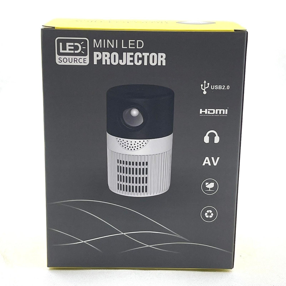 3000 Lumens Wifi Mini Projector With Screen Mirroring Support - Black White 11