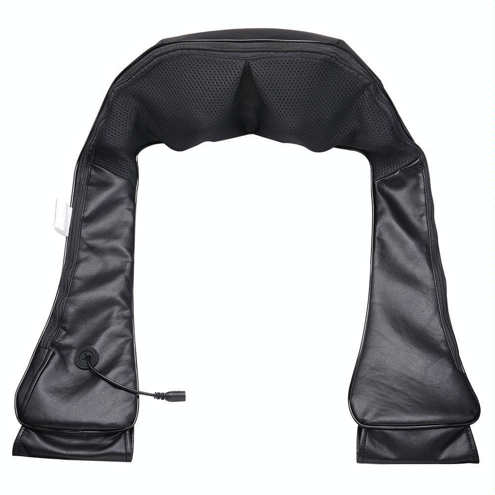 6-Key Kneading Massage Shawl For Neck Au Plug Black 3