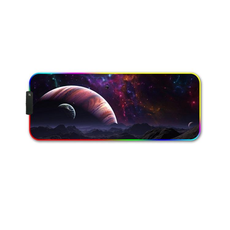 Rgb Non Slip Mouse Pad With Thermal Transfer - Snow Peak 3