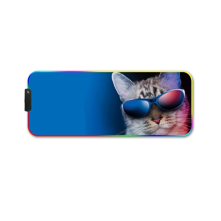 Rgb Non Slip Mouse Pad With Thermal Transfer - Snow Peak 12