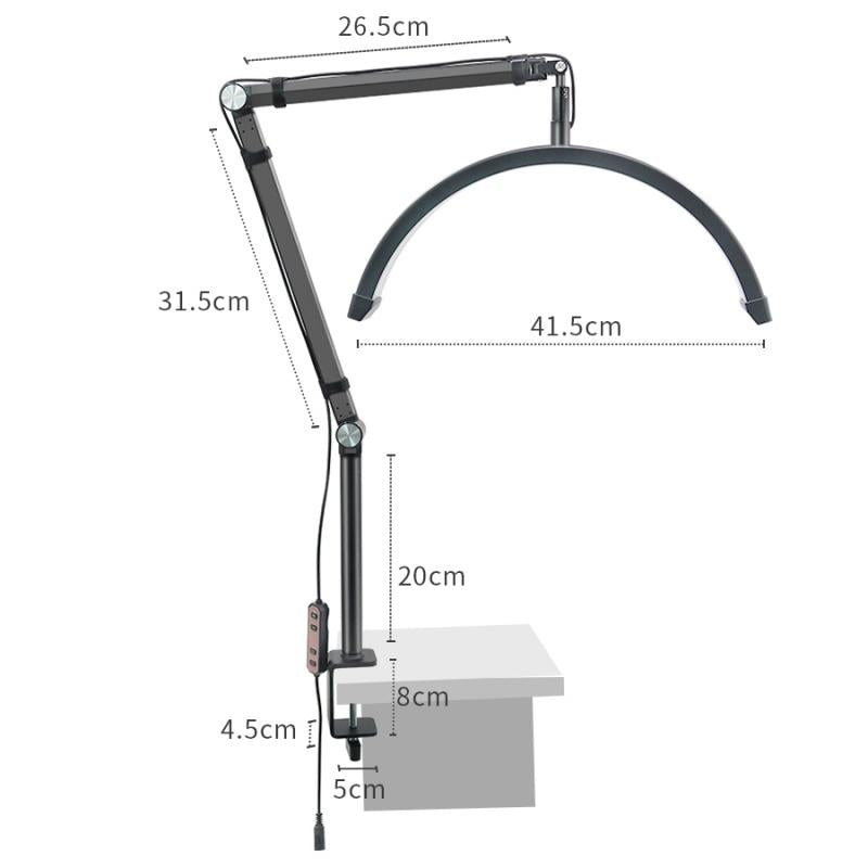 Adjustable Beauty Light for Eyelash Techs - 16 Inch - Black 3