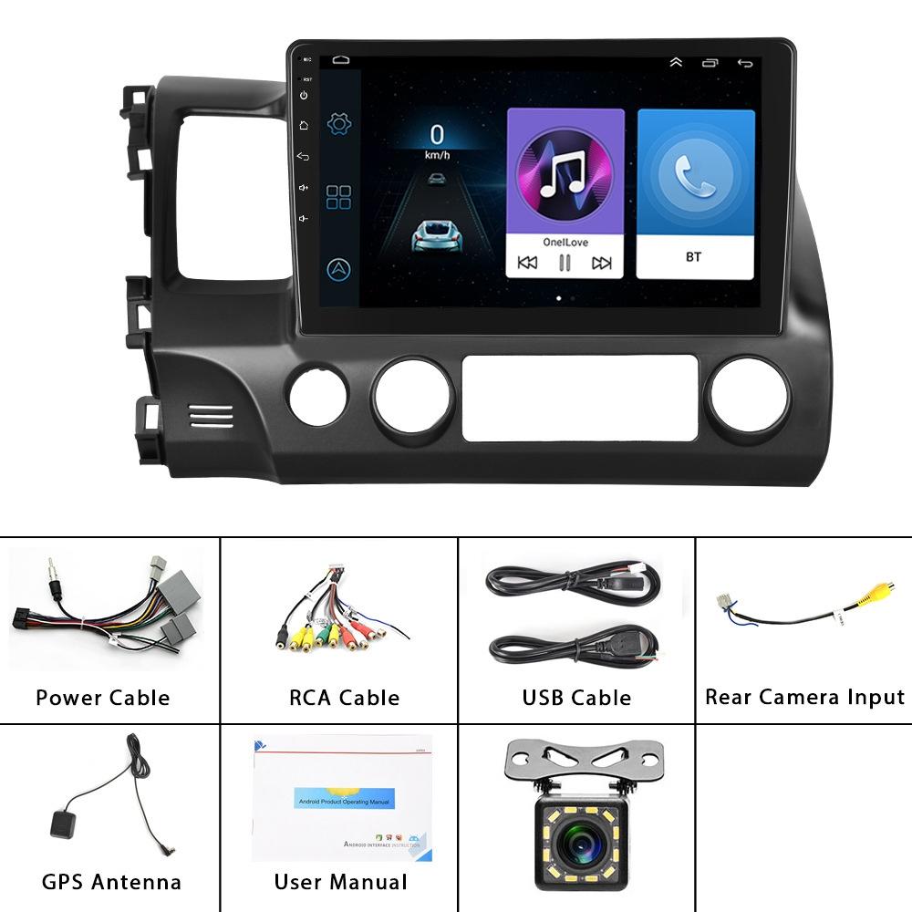 10.1 Inch Android Navigation For Honda Civic - Standard + 12 Light Camera 2 + 32G 3