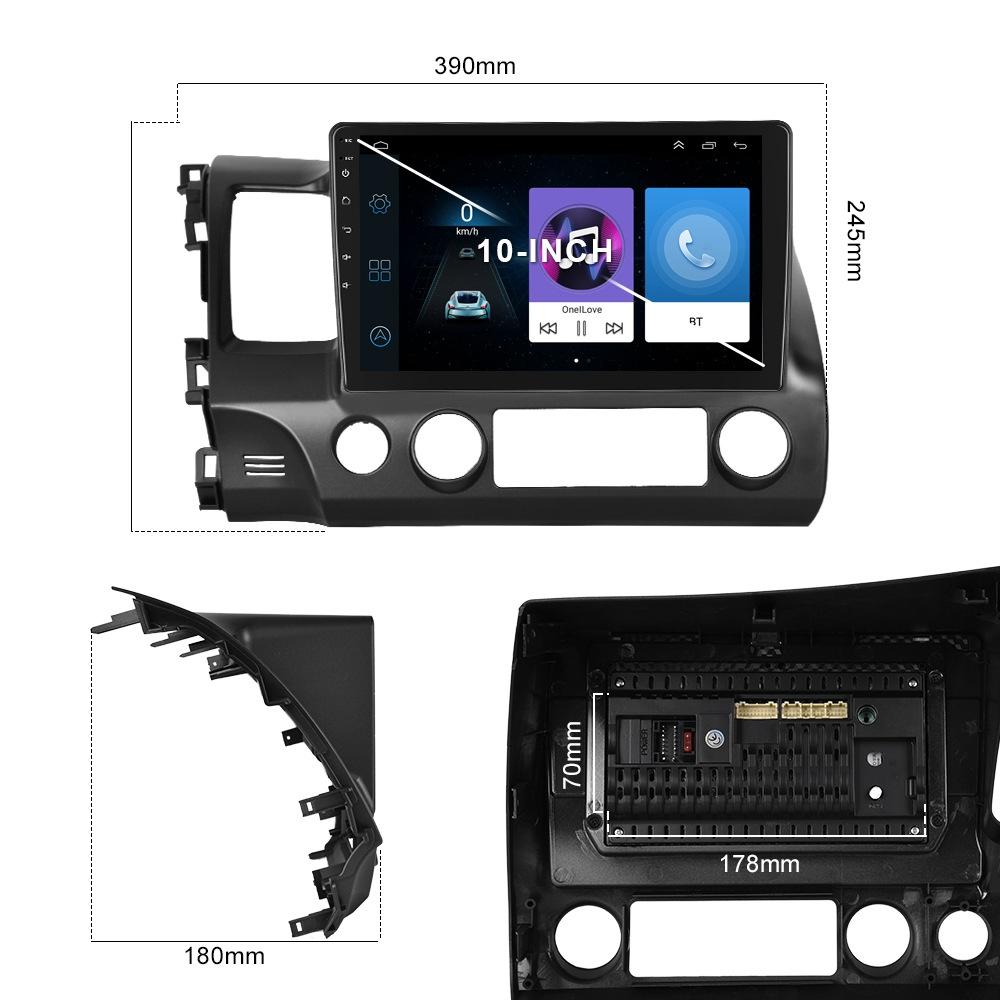 10.1 Inch Android Navigation For Honda Civic - Standard + 12 Light Camera 2 + 32G 4