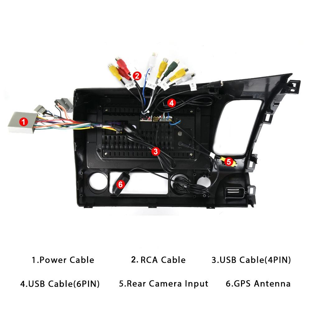 10.1 Inch Android Navigation For Honda Civic - Standard + 12 Light Camera 2 + 32G 6