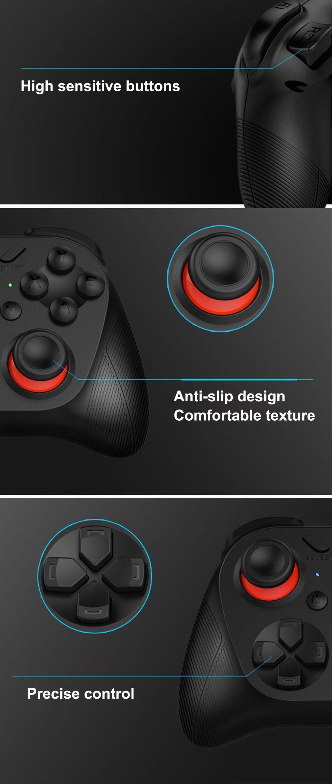 Bluetooth Gamepad Controller - Wireless 8