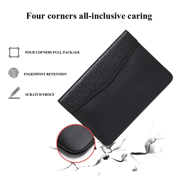13 Inch Ultra-thin Magnetic Holster for Horizontal Embossed Notebook with Liner Bag - Gray 5
