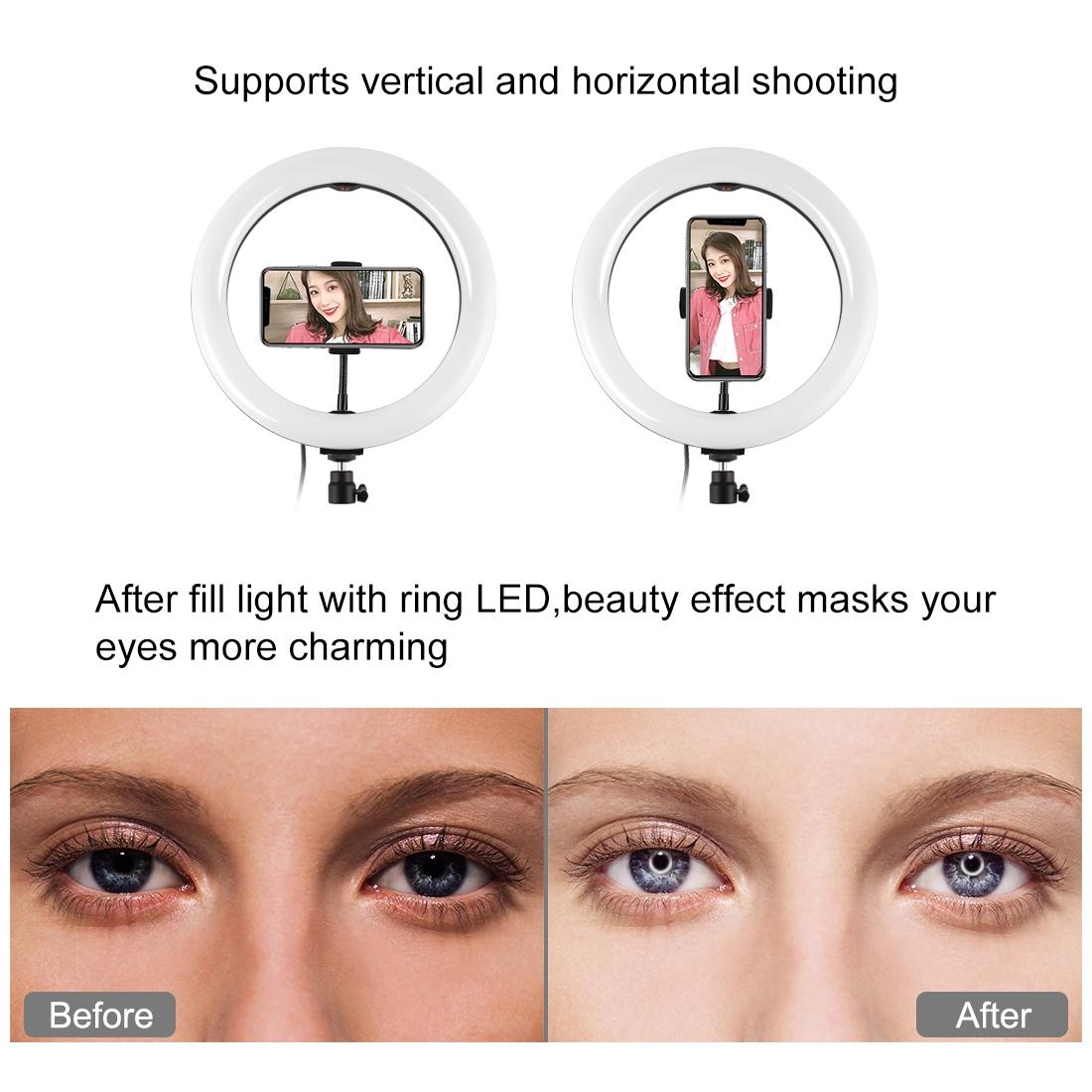 10.2 Curved Led Ring Light with Dual-colour Temperature Remote and Tripod 12