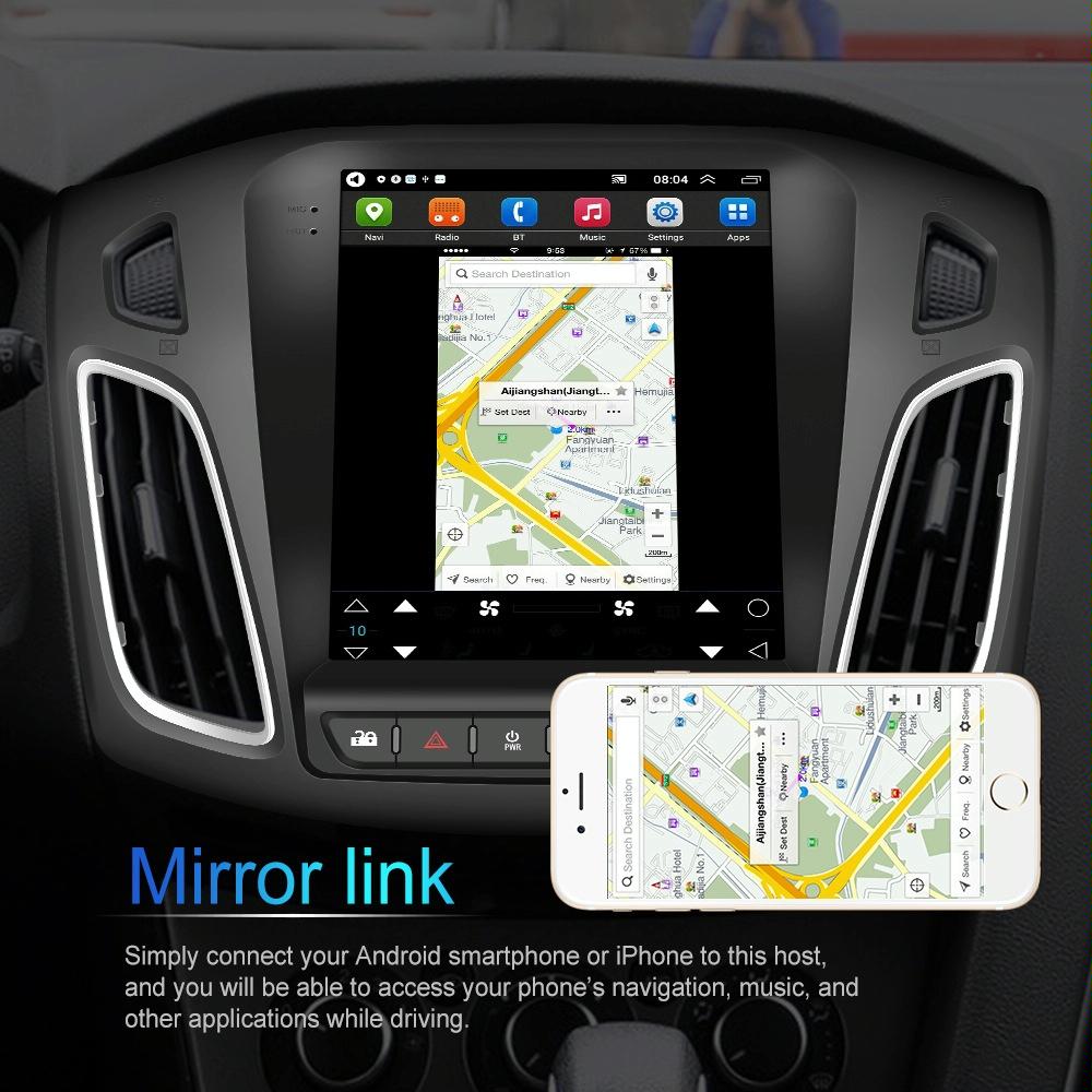 9.7 Inch Android Car Integrated Machine For Ford Focus - Standard + 12 Light Camera 2 + 64G 6